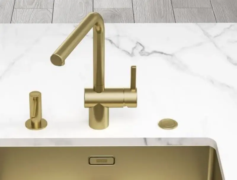 Franke Mythos Masterpiece BXM 210.50 PVD Oro Lavello 500x410mm Filo Top e Sottotop 127.0674.362