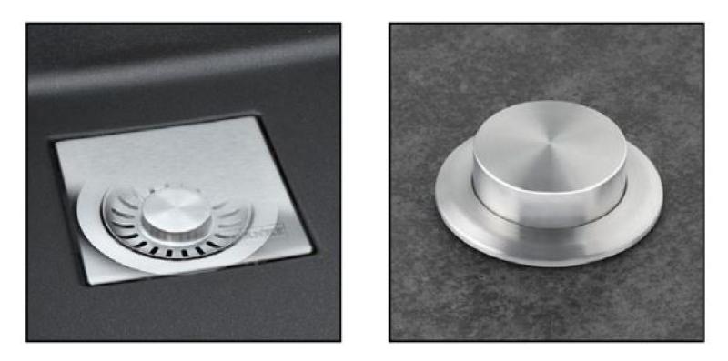 Franke Kubus KNG 110.62 Lavello nero opaco 72x42 in granito montaggio sottopiano con foro per rubinetto 125.0627.321