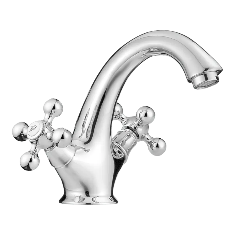AquaTrimo Vivaldi Miscelatore classico cromato per lavabo incluso tappo per lavabo 43VV7065CM