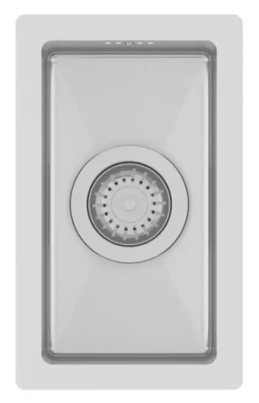 Ausmann Oder lavello piccolo in acciaio inossidabile 16x30cm montaggio a filo sopra e sotto piano 1208957115