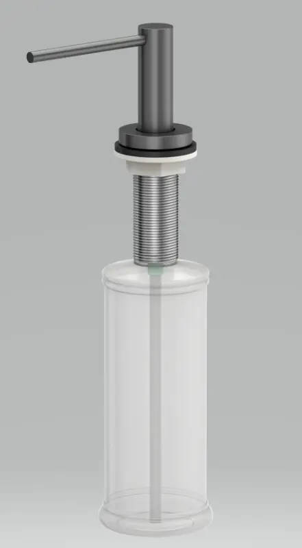 Quadri Swindon Luxe	Distributore di sapone a incasso gun metal ricaricabile dall'alto 1208957212