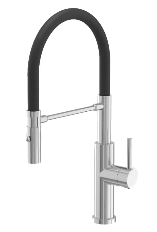 Quadri Chester Miscelatore da cucina con beccuccio flessibile e doccia con 2 getti in acciaio inossidabile 1208957226