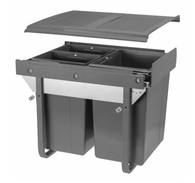 Garbi Sorter S-45-3 sistema di raccolta rifiuti con 3 contenitori 1 x 20 e 2 x 10 litri 1208957366