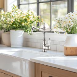 AquaTrimo Vivaldi rubinetto da cucina classico cromato con beccuccio girevole 21VV7371CM