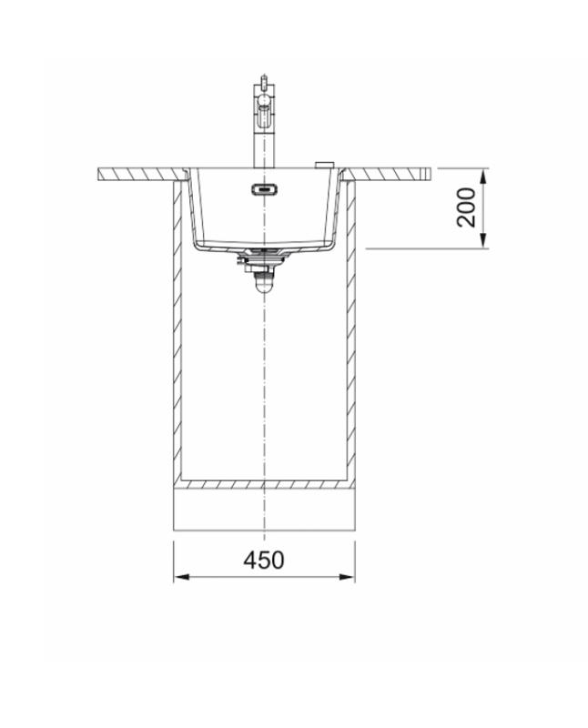 Franke Maris MRG 210 / 110-37 Fragranite edizione nera opaca lavandino da incasso