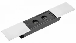 Indux Slide max presa da incasso per cucina nel piano di lavoro con USB-A, HDMI, RJ45 e USB-C colore bianco opaco 1208957429