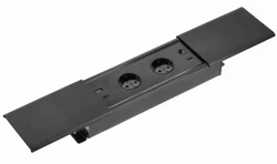 Indux Slide max presa da incasso per cucina nel piano di lavoro con USB-A, HDMI, RJ45 e USB-C colore nero opaco 1208957430