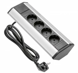 Indux Corner Presa elettrica da cucina angolare con 4 spine e messa a terra 1208957432