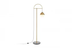 Lampada da terra Decor Abies in ottone dorato con base in marmo nero 7573.