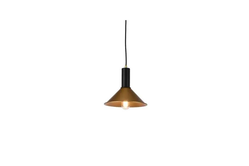 Decor Privé moderna lampada a sospensione cono in ottone dorato 7610