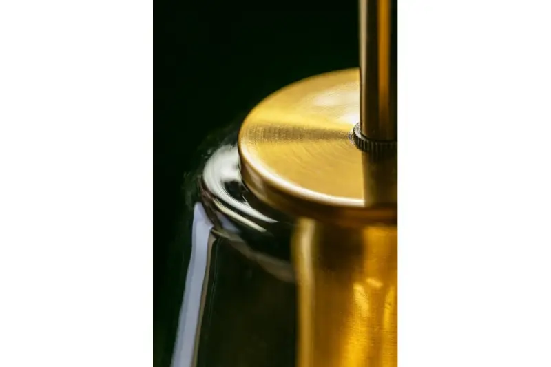 Decor Lime 397 mm moderna lampada a sospensione di colore ambra alta 7900.