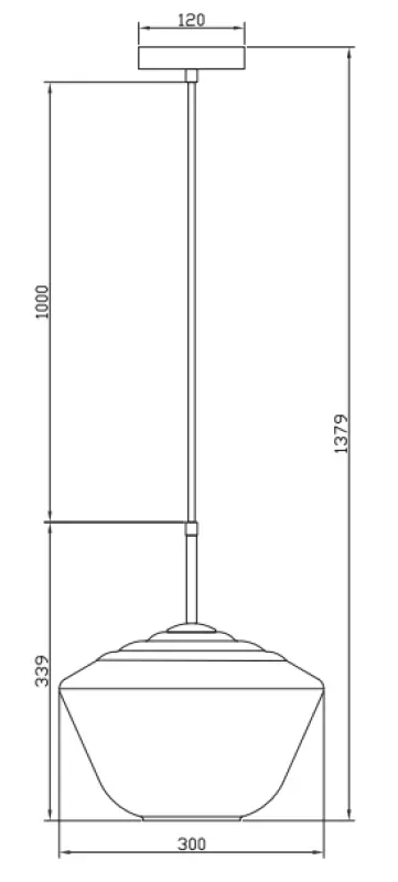 Decor Lime 339 mm lampadario sospeso moderno di colore ambra alto 7924.