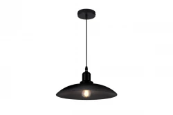 Lampada a sospensione industriale Decor Horizon nera opaca 4512
