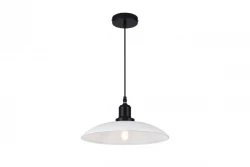 Lampadario sospeso industriale Decor Horizon bianco opaco 4499