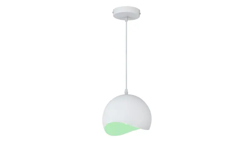 Decor Mavia lampadario a sospensione bianco verde a forma di sfera 0917