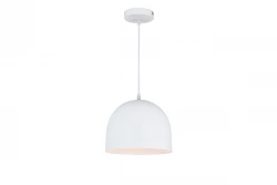 Lampada a sospensione in metallo bianco Decor Katilu 1976