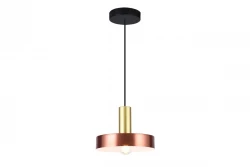Lampada a sospensione Decor Selvia in rame con finitura in ottone, diametro 20 cm 3222.