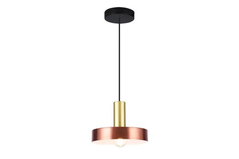 Lampada a sospensione Decor Selvia in rame con finitura in ottone, diametro 20 cm 3222.