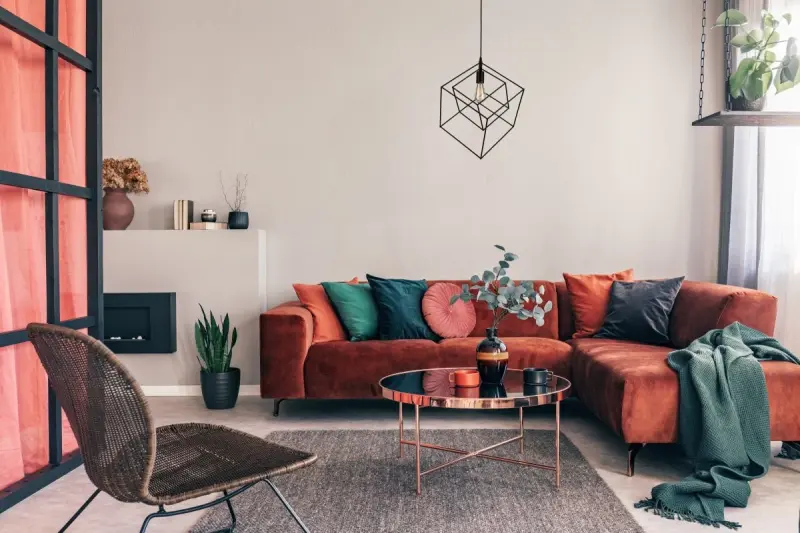 Lampadario sospeso Decor Rosa geometrico nero composto da 2 cubi neri 3437.