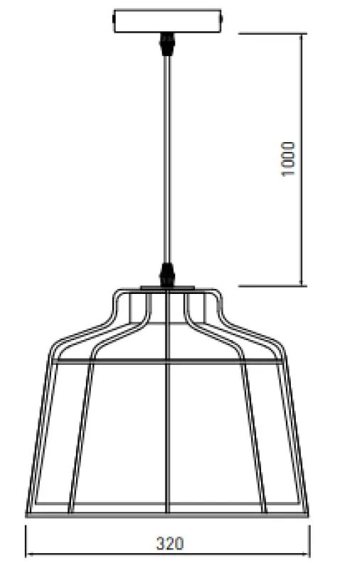 Lampada a sospensione rossa Decor Goa con cornice decorativa dorata 3536.