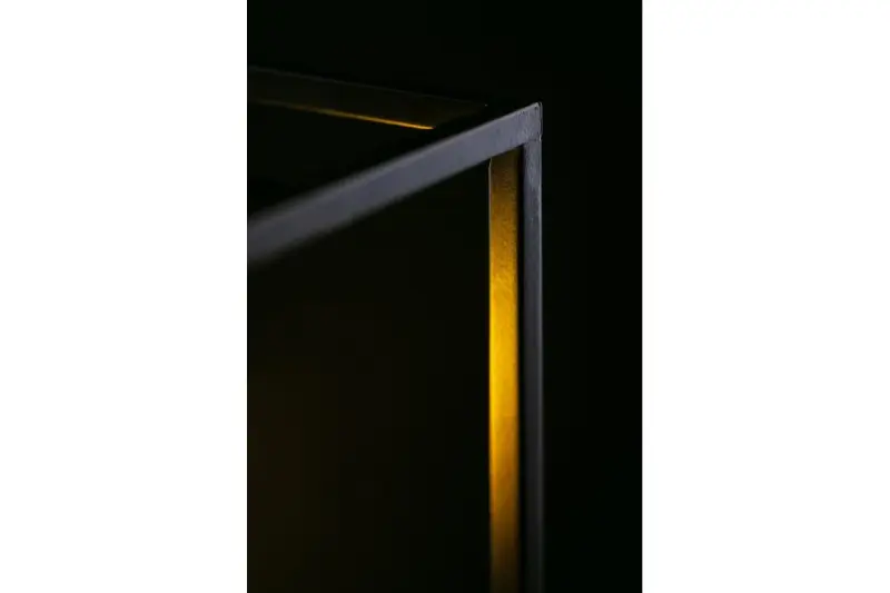 Decor Diu lampada a sospensione geometrica nera con 4 fonti di luce larghezza 60 cm 3635