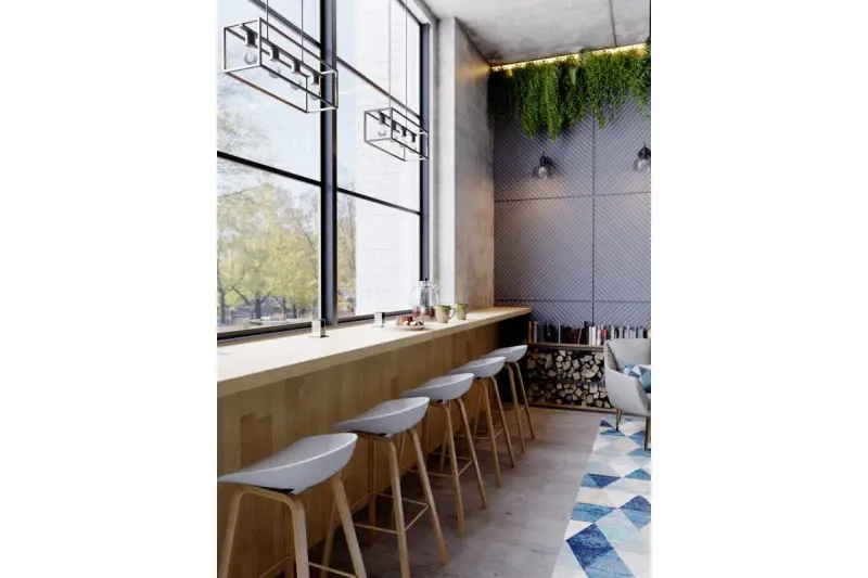 Decor Diu lampada a sospensione geometrica nera con 4 fonti di luce larghezza 60 cm 3635