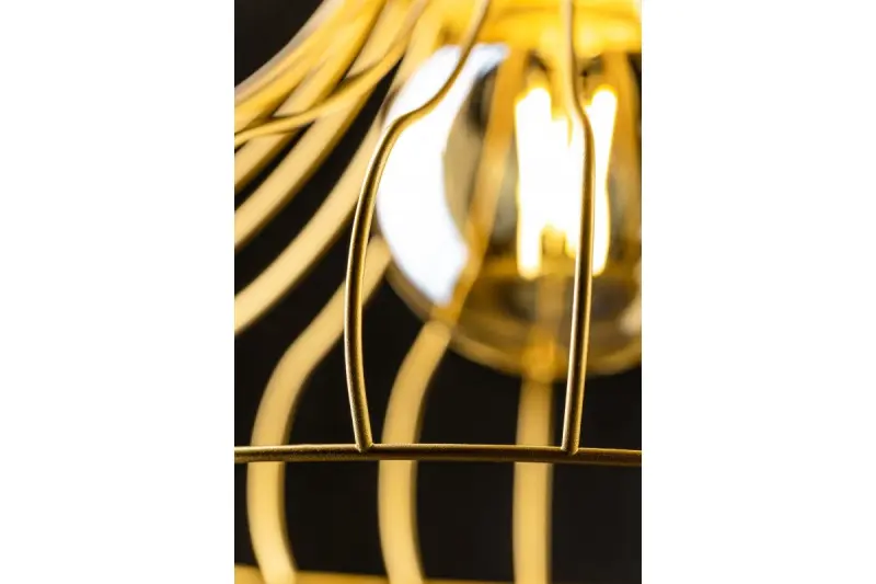 Decor Lotte lampada a sospensione vintage a forma di cono d'oro filiforme 2646.