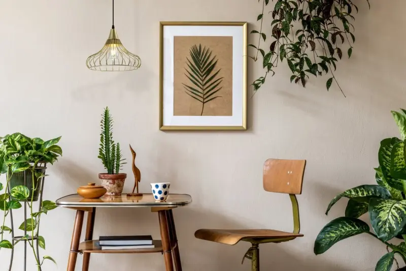 Decor Lotte lampada a sospensione vintage a forma di cono d'oro filiforme 2646.