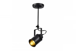 Lampadario a sospensione Decor Demir nero con 1 fonte luminosa 3963