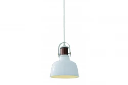 Decor Noor elegante lampadario bianco con elemento in rame 6934