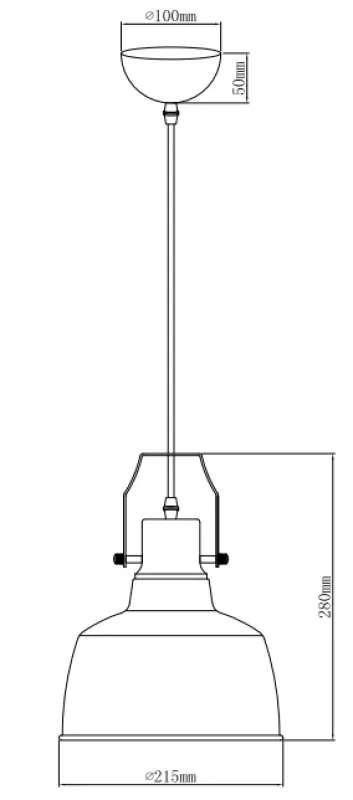 Decor Monroe moderna lampada a sospensione nera e dorata 6958