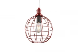 Decor Viela vecchia lampada a sospensione in metallo dorato a forma di filo sferico con diametro di 29 cm 7016.