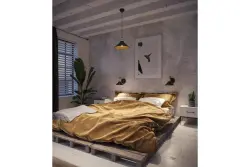 Decor Mani lampada da parete in metallo nero e dorato, diametro 22 cm 4052.