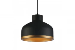 Decor Goldi nero lampadario moderno in oro nero, diametro 30 cm 4090.