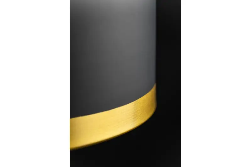 Decor Goldi lampada a sospensione moderna nera e dorata, diametro 42 cm 4113.