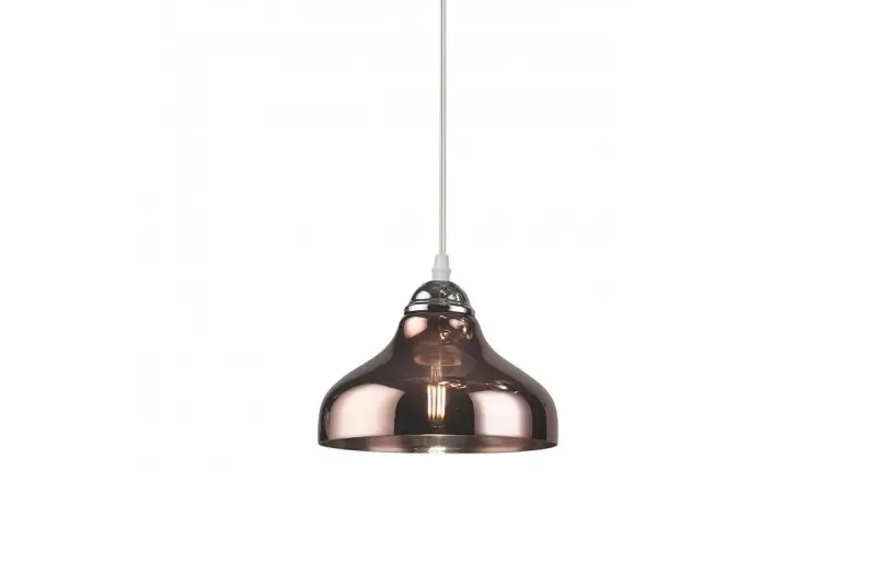 Decor Marite lampadario classico in vetro marrone con diametro di 26 cm 7108.