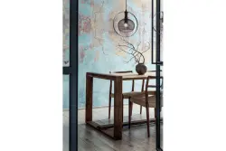 Lampada a sospensione Decor Xalis con paralume nero in filo metallico con bordo in metallo, diametro 19,5 cm 7214