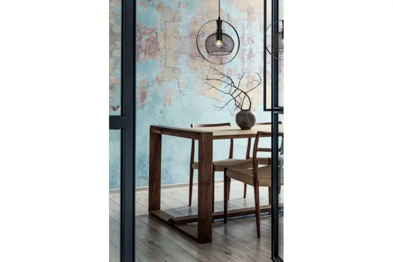 Lampada a sospensione Decor Xalis con paralume nero in filo metallico con bordo in metallo, diametro 19,5 cm 7214