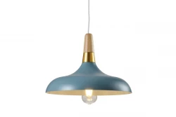 Decor Skandi moderna lampada a sospensione blu di 35 cm di diametro 7429