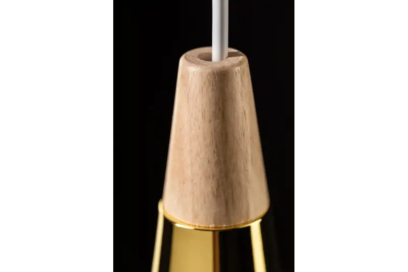 Lampada a sospensione moderna Skandi Decor bianca con diametro di 35 cm 7504.