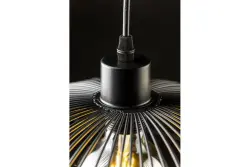 Decor Reto vintage lampadario a sospensione in filo nero diametro 40 cm 4137