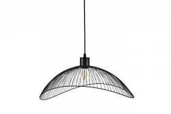 Decor Reto vintage lampadario a sospensione in filo nero diametro 40 cm 4137