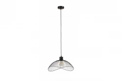 Decorazione Reto vintage lampada a sospensione in filo nero 50 cm di diametro 4151