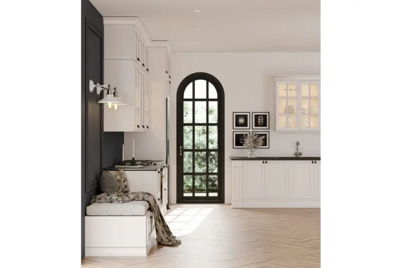 Decor Loret lampada da parete regolabile bianca con interruttore 20 cm di diametro 8267