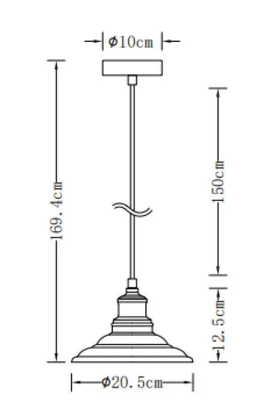 Decor Loret lampada a sospensione bianca senza tempo, diametro 20,5 cm 9691