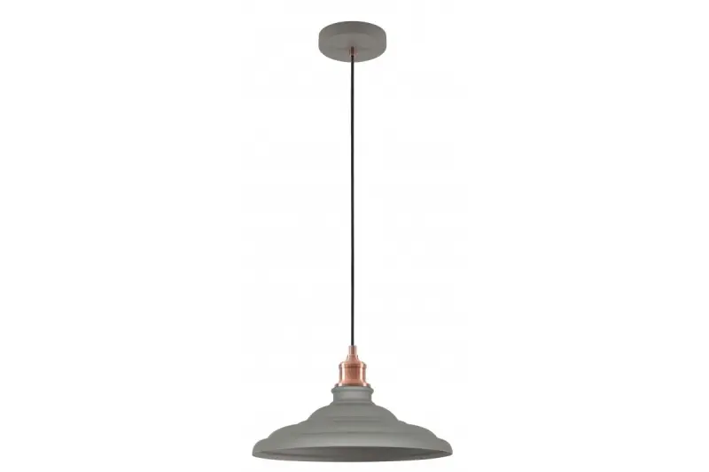 Decor Loret lampada a sospensione grigia senza tempo, diametro 34,8 cm 9790.