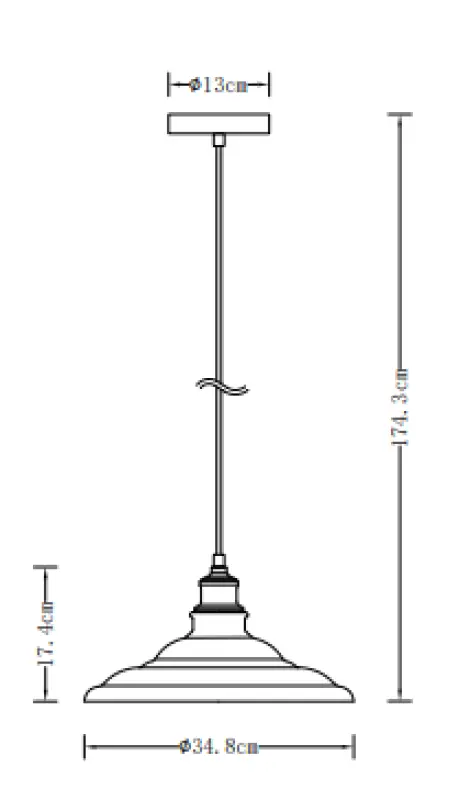 Decor Loret lampada a sospensione grigia senza tempo, diametro 34,8 cm 9790.