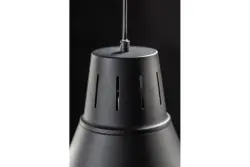 Decor Gianni elegante lampada a sospensione interamente nera con diametro di 32 cm 8136