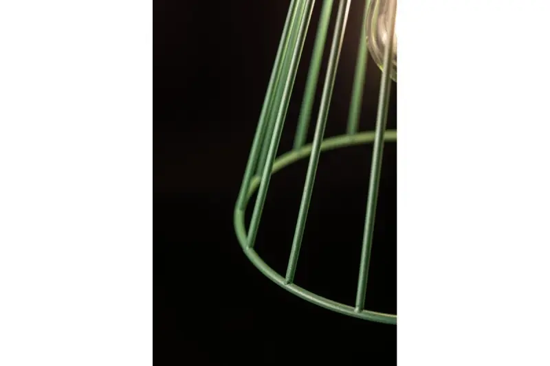 Decor Kaliope lampada a sospensione verde alla moda con filo di 18 cm di diametro 8044