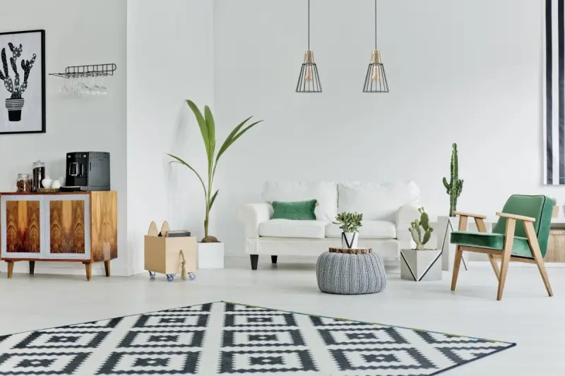 Decor Kaliope lampada a sospensione verde alla moda con filo di 18 cm di diametro 8044